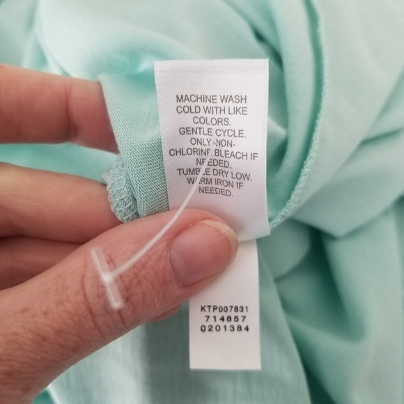 NWT J. Jill Pure Jill Ballet Sleeve A Line Tunic Size XL Eggshell Blue Stretchy - Picture 11 of 11